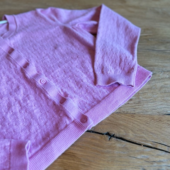GAP. Size L (girls). Pink button up cardigan. Mint condition. - Picture 4 of 6